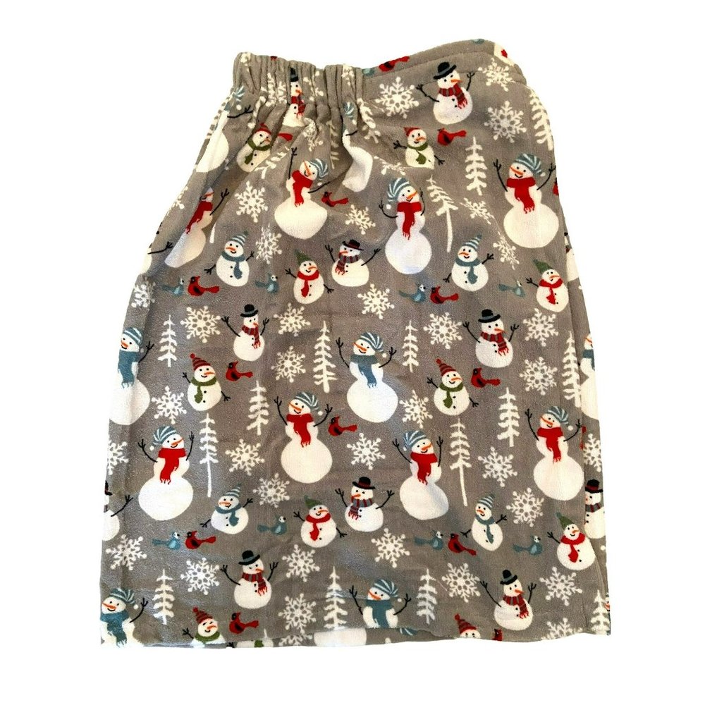 NWOT HOLIDAY SHOWER WRAP Snowman Shower WRAP ONE-SIZE FITS ALL